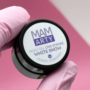 mam arty Гель краска white snow "one stroke" 5 гр